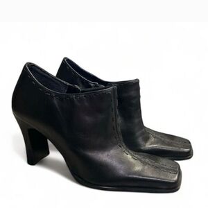 Bruno Valenti Elegant Black Heels Shoes Black Sz 6